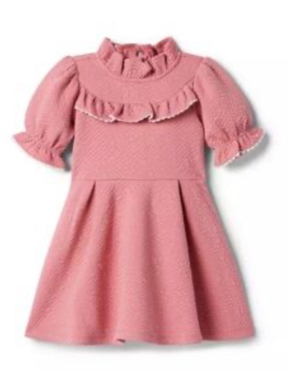 Janie and Jack Ruffle Jacquard Dress 4 - Picture 2 of 9